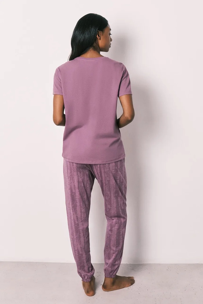 women'secret dámske dvojdielne bavlnené pyžamo 3133501 fialová SS26