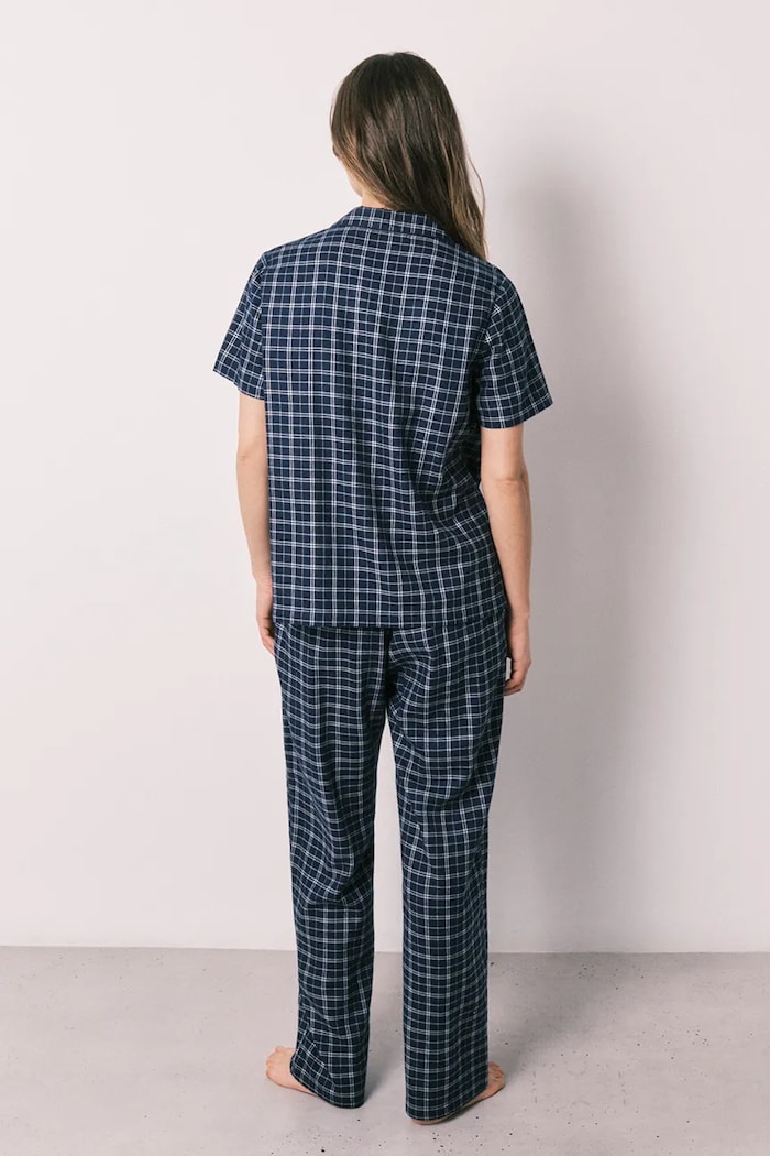 women'secret komplet loungewear dámsky s viskózou 3793065 tmavomodrá SS26