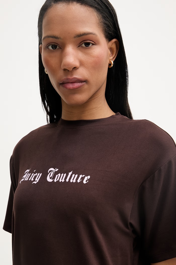 Juicy Couture noční košile dámská SLEEP DRESS hnědá JCYSD126859