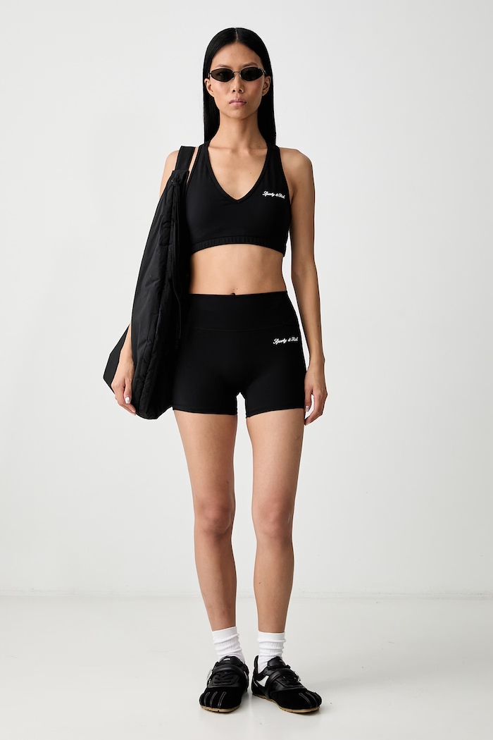 Sporty & Rich Signature Logo grudnjak TO03671326BA01 crna SS26