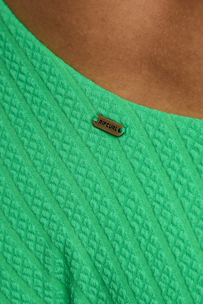 Rip Curl koupací brazilky dámské CUSTOM RIB zelená 102WSW