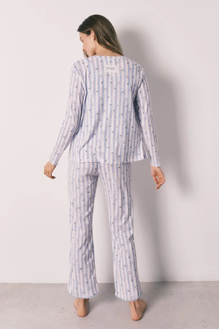 Women'secret compleu loungewear pentru femei, cu vâscoză 3133500 albastru SS26