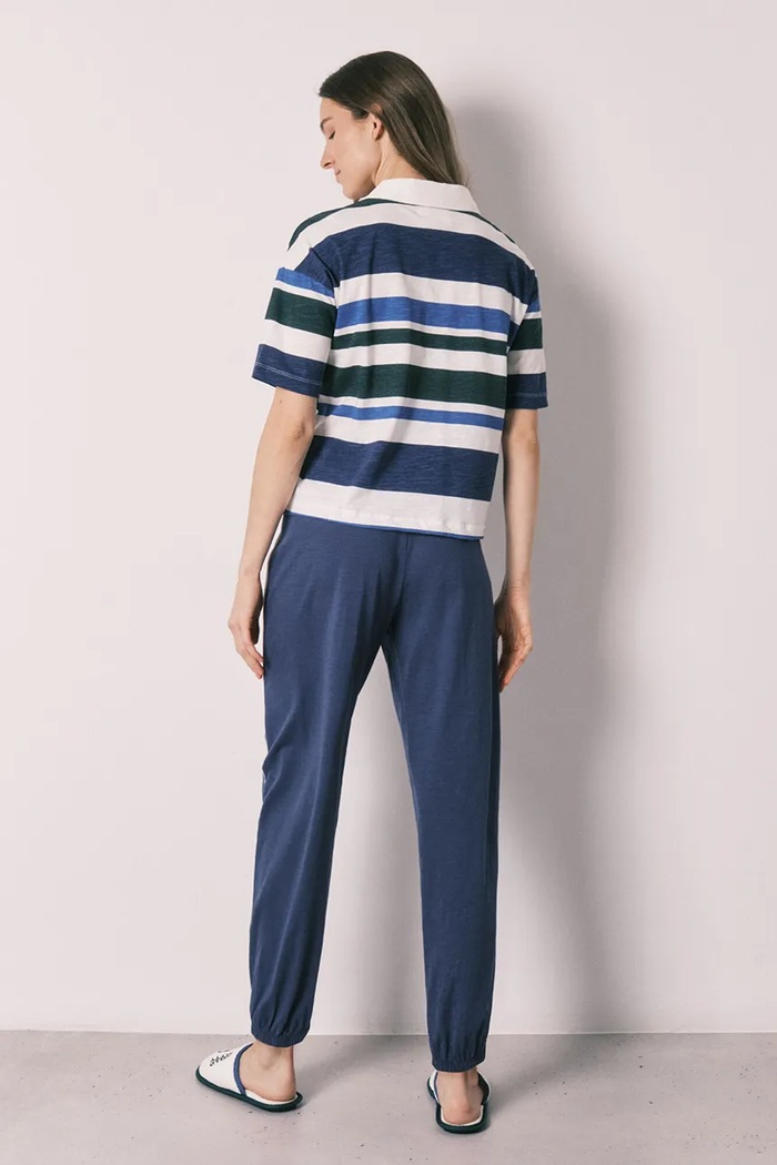 women'secret komplet loungwear dámsky bavlnený 3133516 modrá SS26