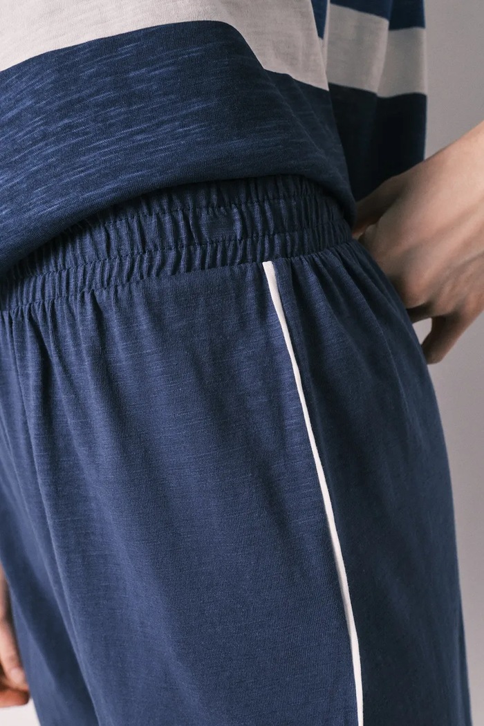 women'secret komplet loungwear dámsky bavlnený 3133516 modrá
