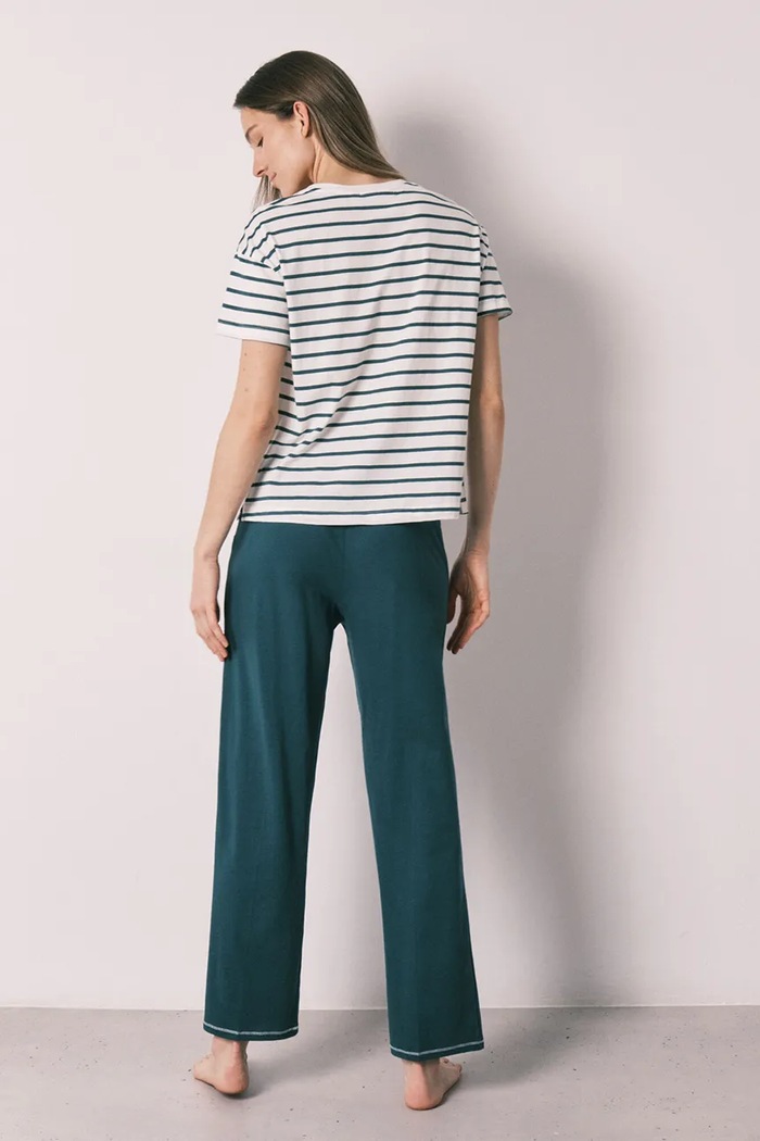 women'secret dvojdielne pyžamo dámske bavlnené 3133519 tyrkysová SS26