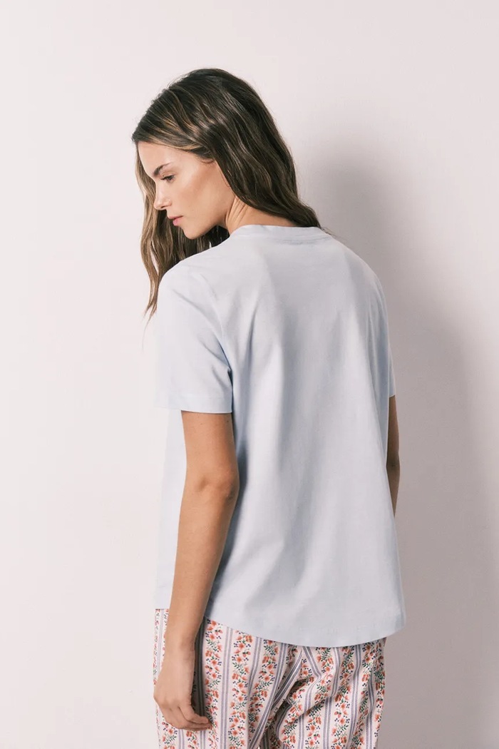 women'secret tricou de pijama pentru femei, din bumbac 3273294 albastru SS26