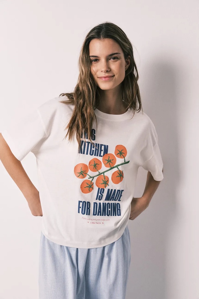 Women'secret tricou de pijama pentru femei, din bumbac 3273297 bej