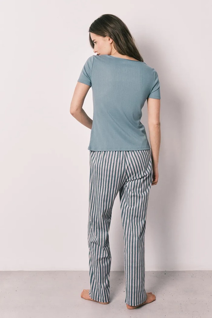 Women'secret dvojdielne pyžamo dámske s viskózou 3593035 modrá SS26
