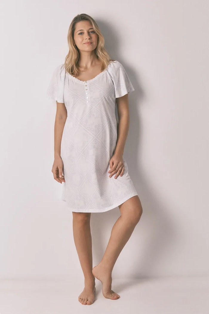 women'secret nočná košieľka dámska s modalom MATERNITY modrá 3633452