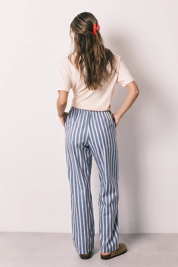 Oblečenie women'secret pyžamové nohavice dámske s viskózou 3703232 modrá