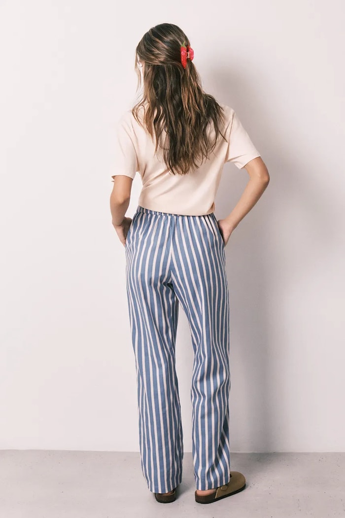 Oblečenie women'secret pyžamové nohavice dámske s viskózou 3703232 modrá