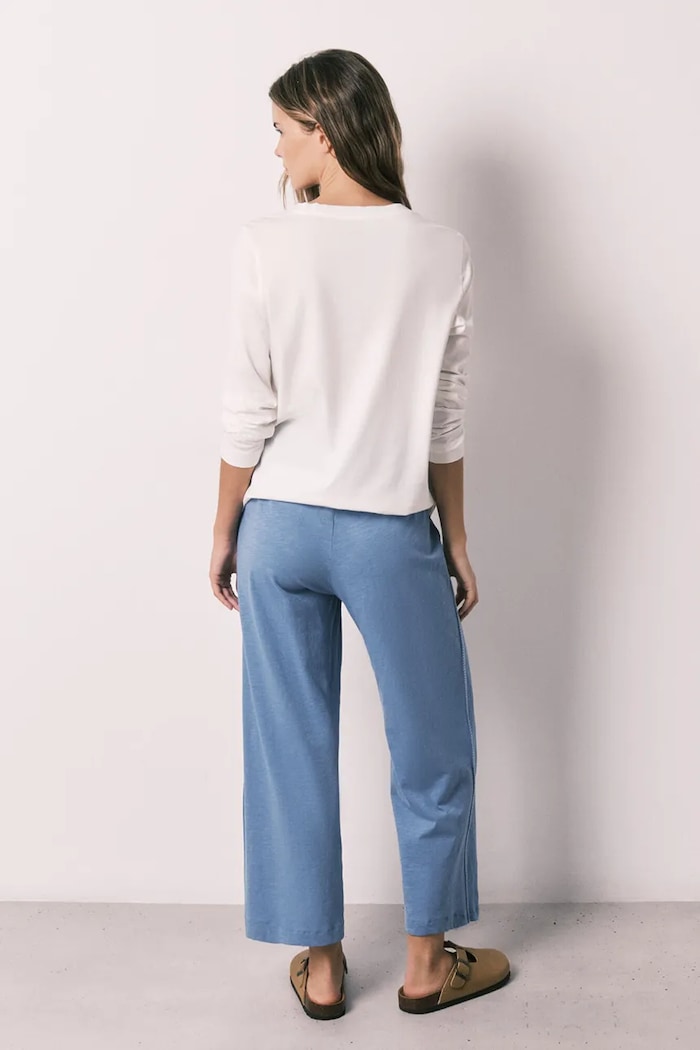 Oblečenie women'secret pyžamové nohavice dámske bavlnené 3703234 modrá