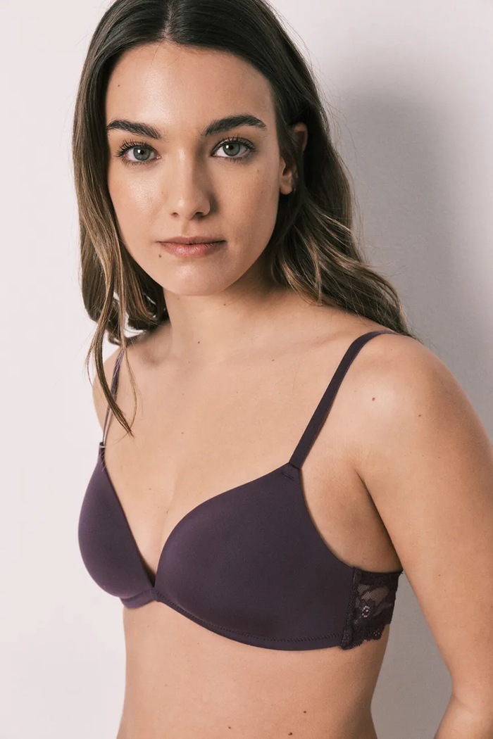 women'secret trojuholníková podprsenka burgundské 4023037
