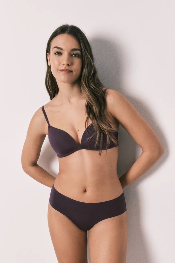 women'secret trojuholníková podprsenka 4023037 burgundské SS26
