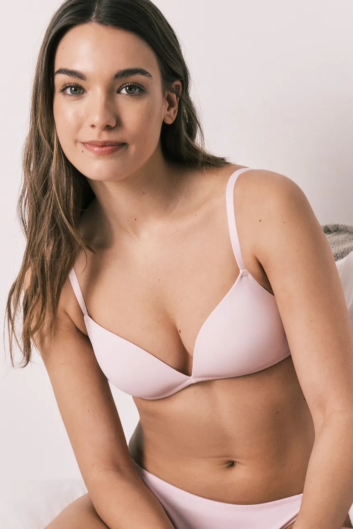 Ruházat Women'secret háromszöges melltartó 4023038 rózsaszín