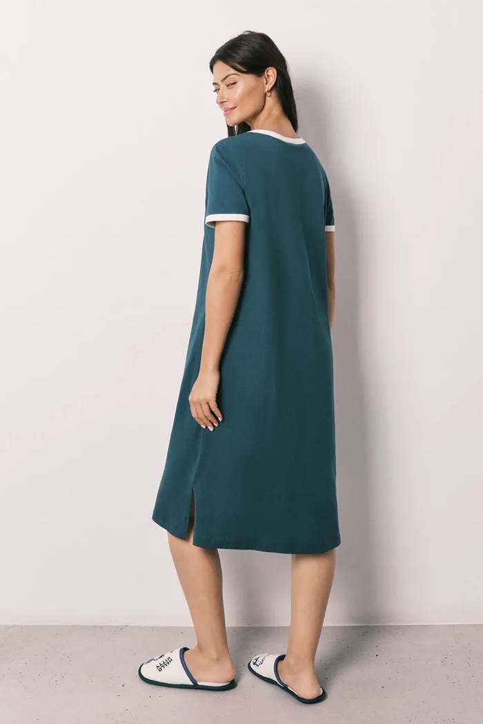 Women'secret cămașă de pijama pentru femei, din bumbac 4443621 verde SS26