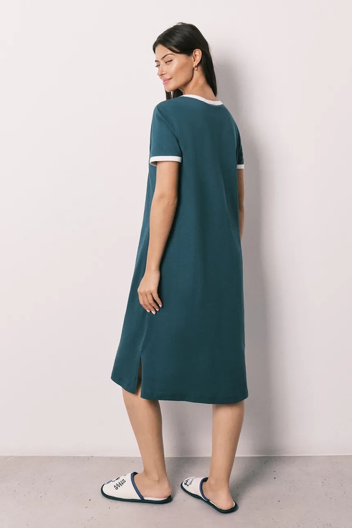 Women'secret cămașă de pijama pentru femei, din bumbac 4443621 verde SS26