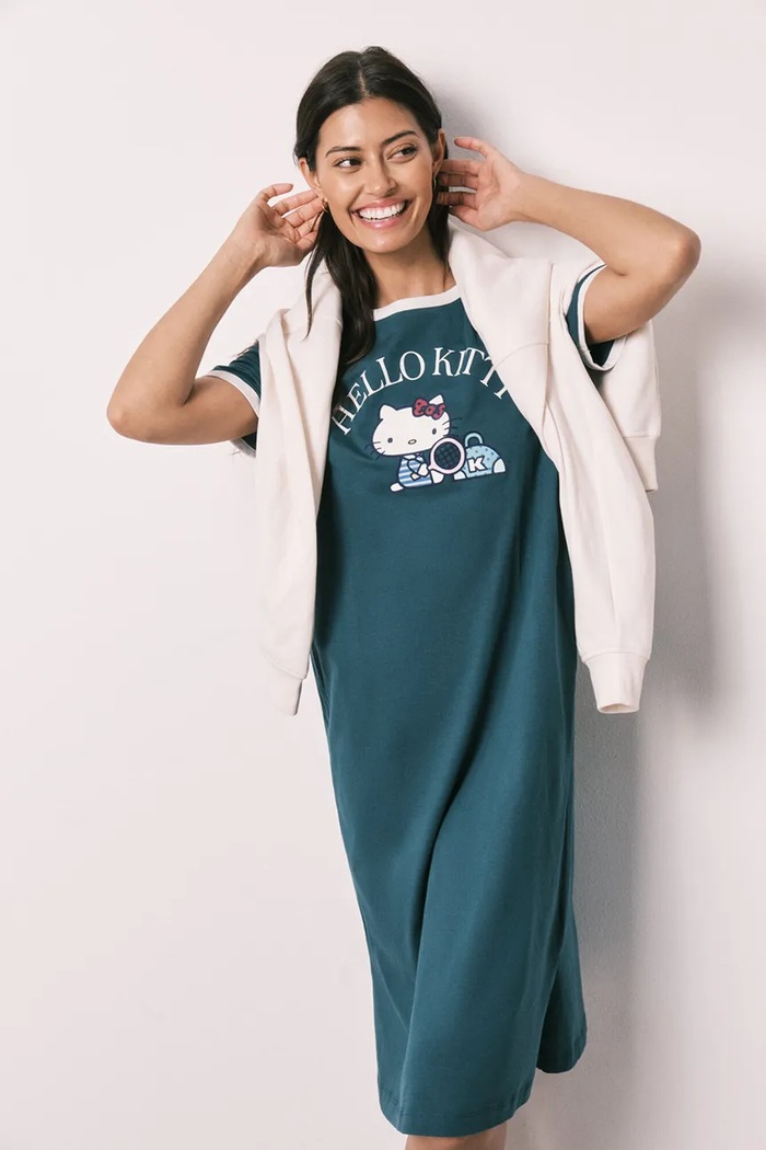 Îmbrăcăminte Women'secret cămașă de pijama pentru femei, din bumbac 4443621 verde