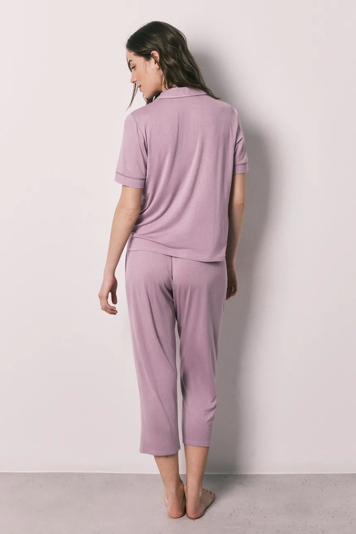 women'secret pijama din două piese de pentru femei, cu vâscoză 4753117 roz SS26