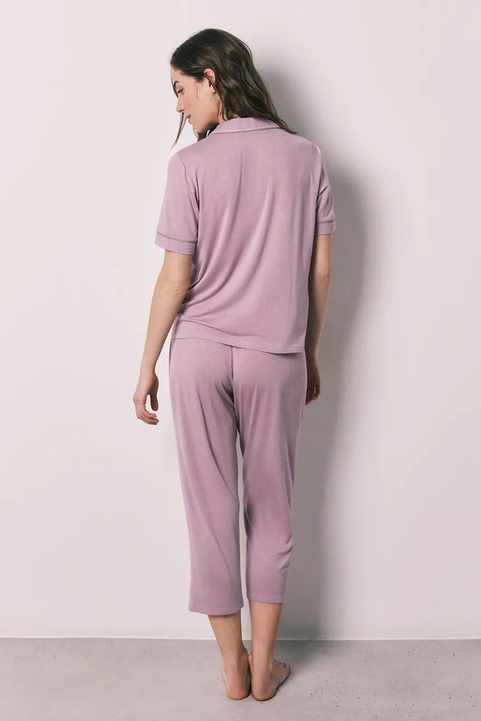 women'secret pijama din două piese de pentru femei, cu vâscoză 4753117 roz SS26