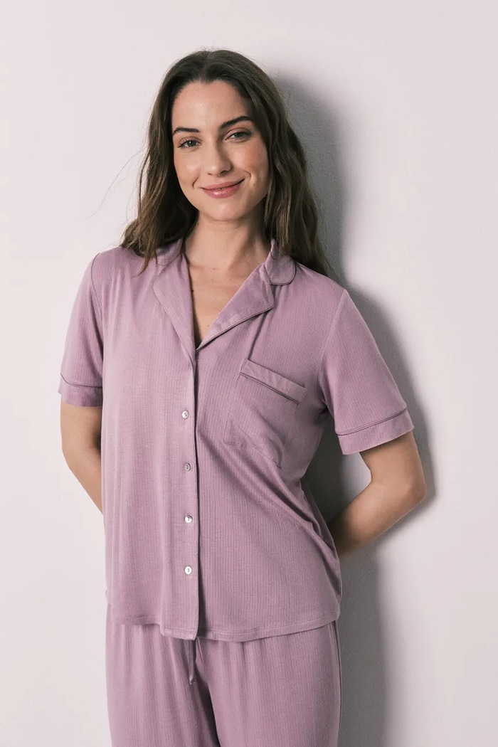 Îmbrăcăminte women'secret pijama din două piese de pentru femei, cu vâscoză 4753117 roz
