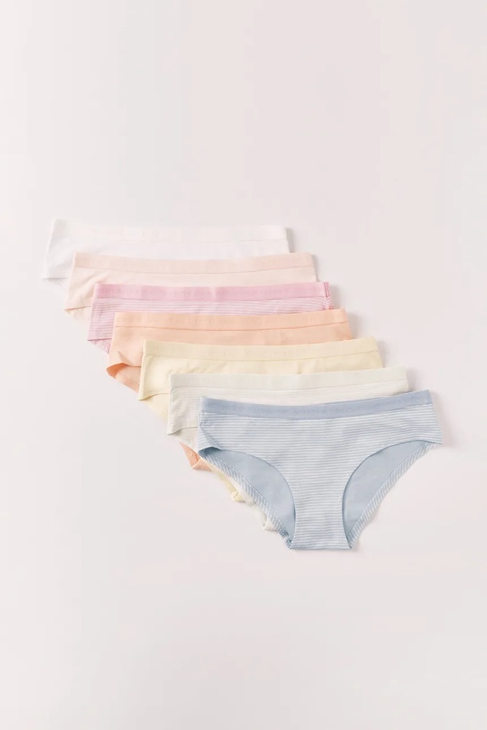 women'secret chiloți brazilieni pentru femei, din bumbac pachet de 7 4933660 multicolor SS26