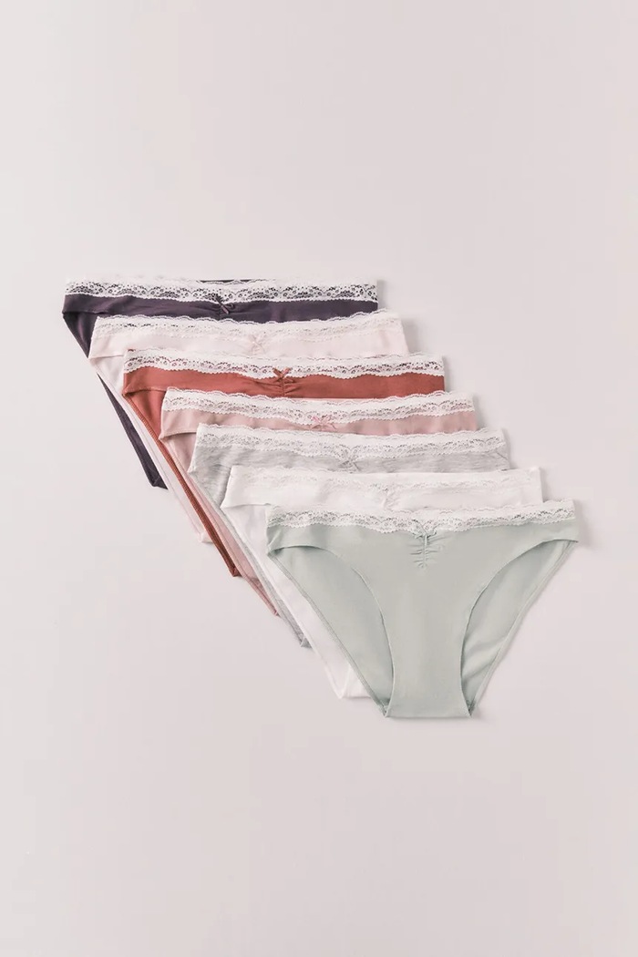 women'secret chiloți pentru femei, din bumbac pachet de 7 4933664 multicolor SS26