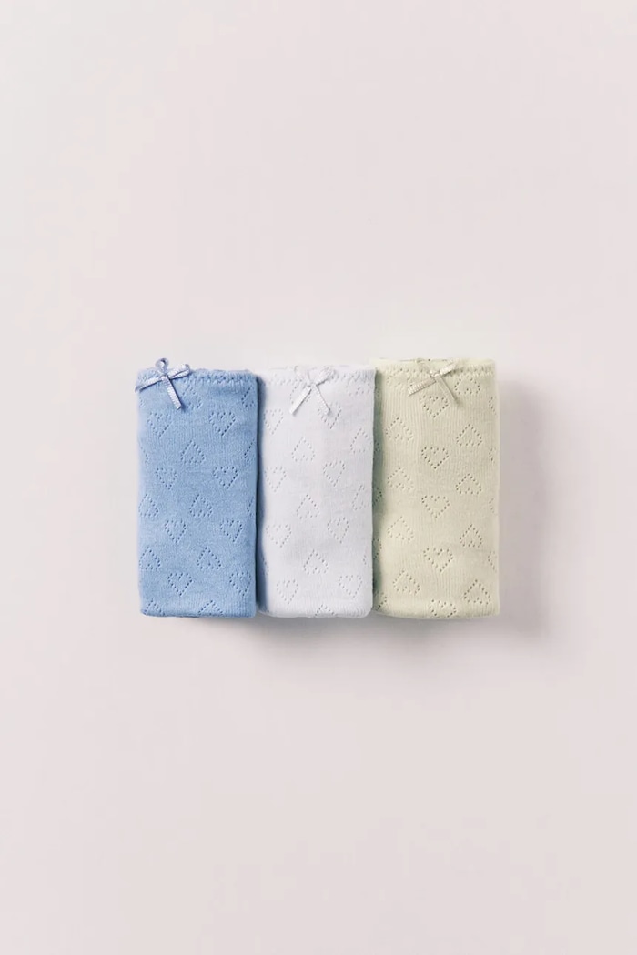 women'secret chiloți tanga pentru femei, din bumbac pachet de 3 albastru 4933666