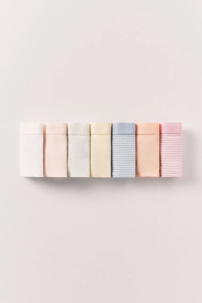 women'secret chiloți pentru femei, din bumbac pachet de 7 multicolor 4933672