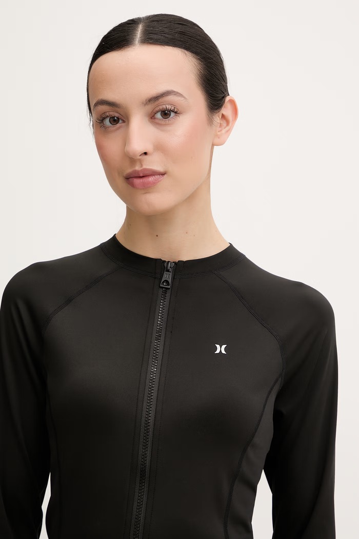 Hurley longsleeve de baie feminin negru WLEU00003