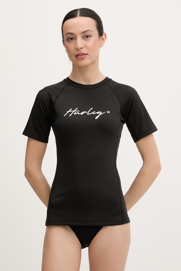 Hurley plavkové tričko dámske čierna WLEU00001