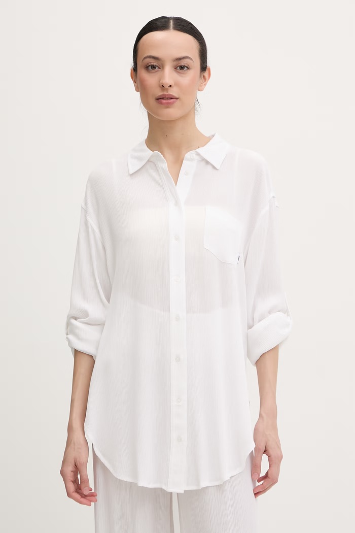DKNY plážová košeľa dámska béžová DIE6C955