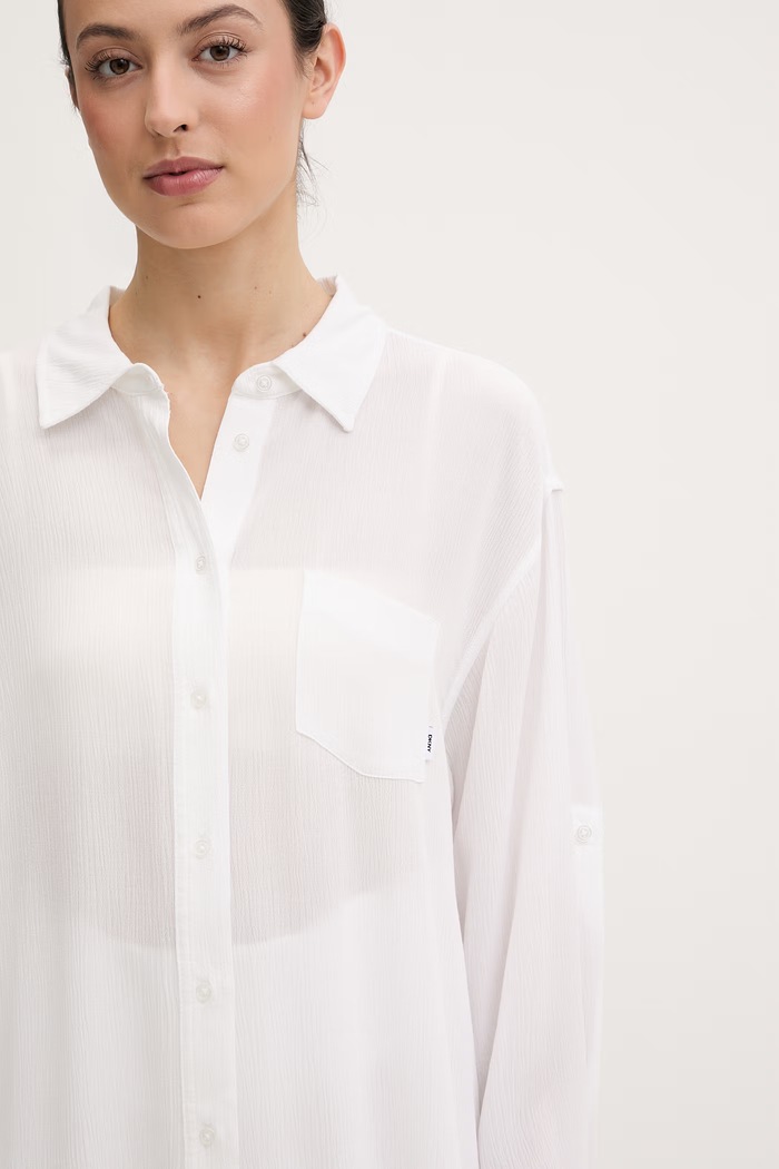 DKNY plážová košeľa dámska DIE6C955 béžová