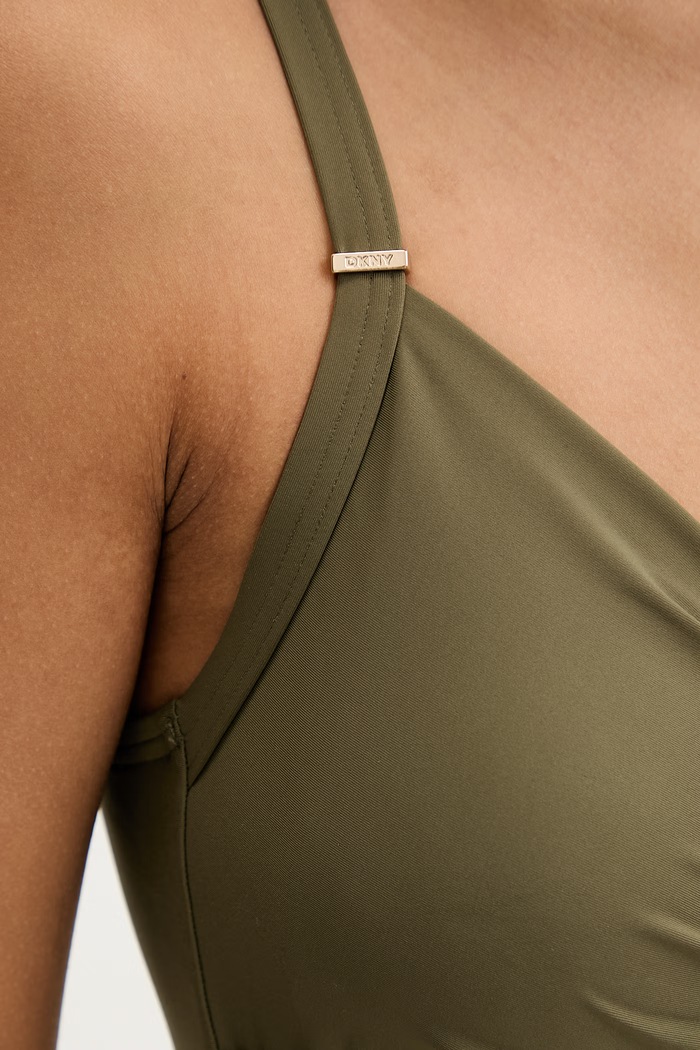 DKNY strój kąpielowy jednoczęściowy damski DIE6M559 zielony