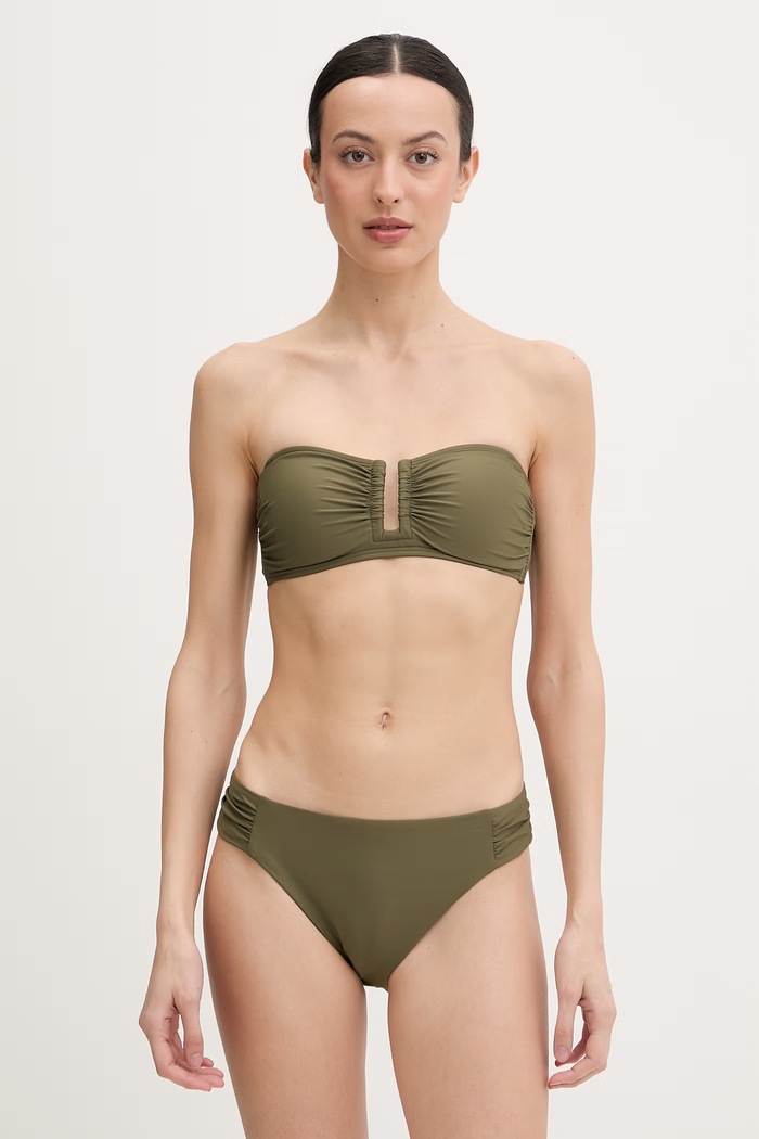DKNY costum de baie din două piese pentru femei verde DIE6S144
