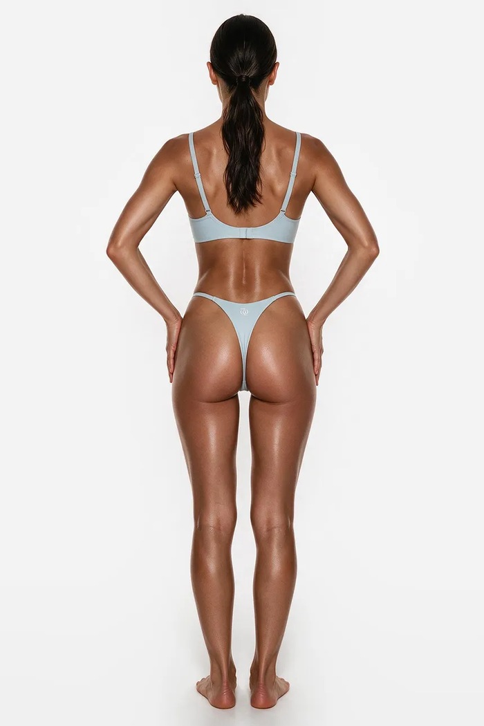GOD SAVE QUEENS Stringi damskie G-STRING GSQ.135.129 niebieski SS26