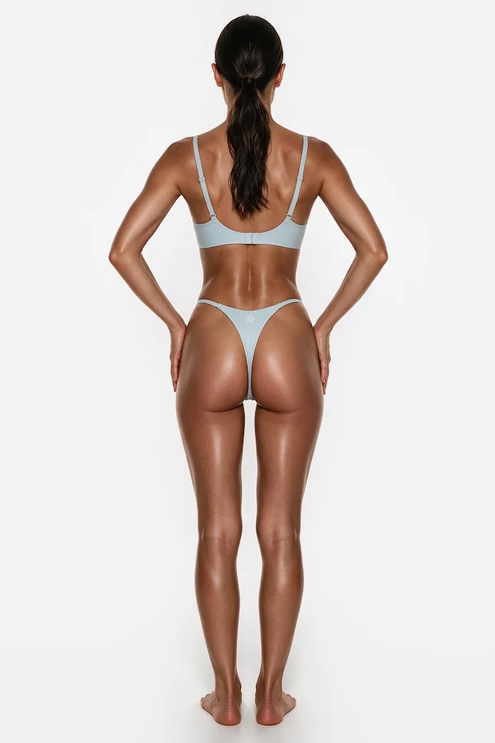GOD SAVE QUEENS Stringi damskie G-STRING GSQ.135.129 niebieski SS26