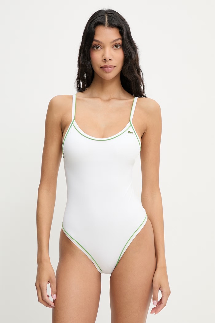 Lacoste enodelne kopalke ženske bela MF9829