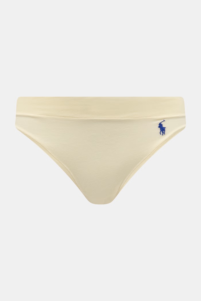 Oblečenie Polo Ralph Lauren nohavičky dámske s bavlnou 3-pak 4P0827 biela