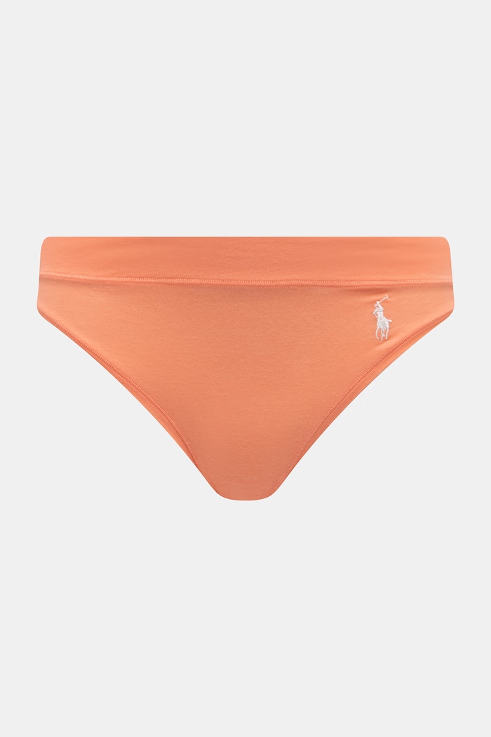 Polo Ralph Lauren nohavičky dámske s bavlnou 3-pak biela 4P0827