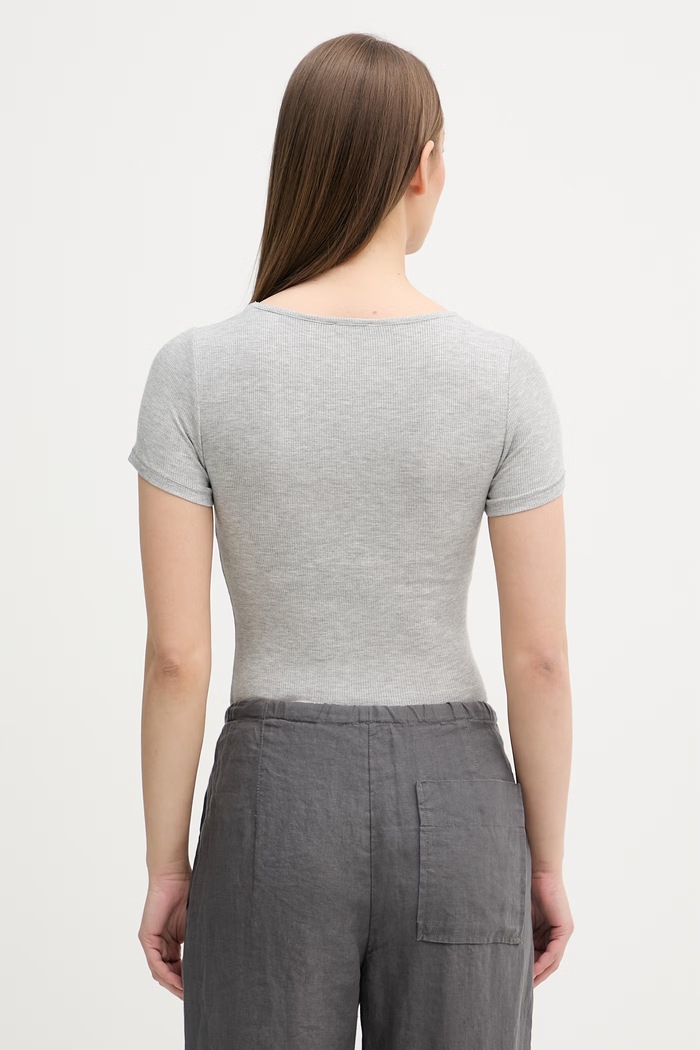 Odzież United Colors of Benetton body damskie z wiskozy 3P2Y3B006 szary