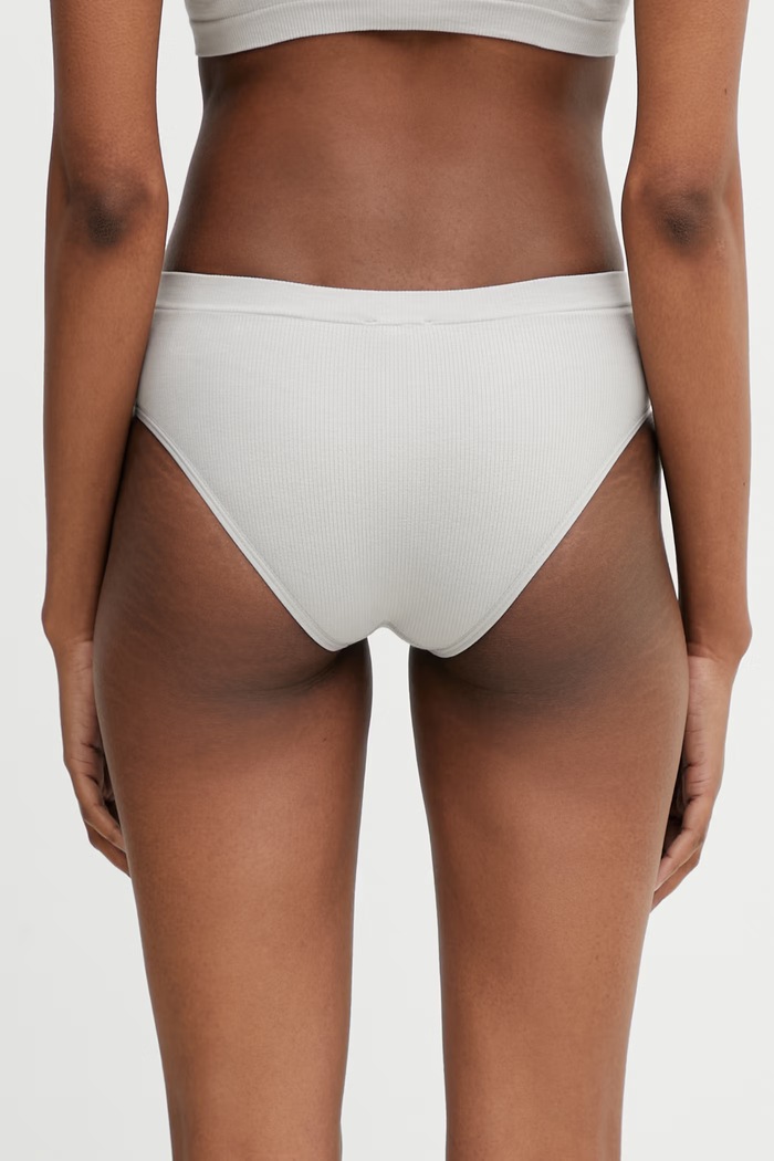 Ρούχα MM6 Maison Margiela κιλότα Γυναικεία με βαμβάκι MKL740010 γκρί