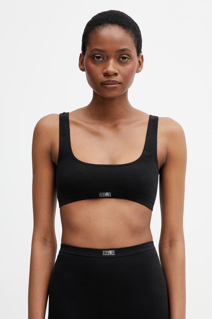 MM6 Maison Margiela σουτιέν μαύρο MKRK40010