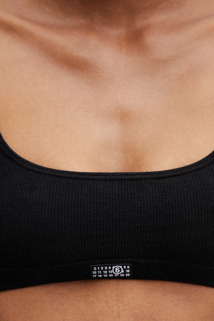 MM6 Maison Margiela σουτιέν μαύρο MKRK40010