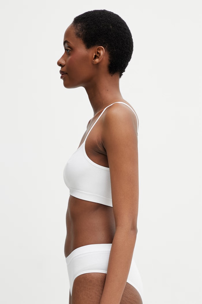 MM6 Maison Margiela Σουτιέν MKRK50010 λευκό SS26