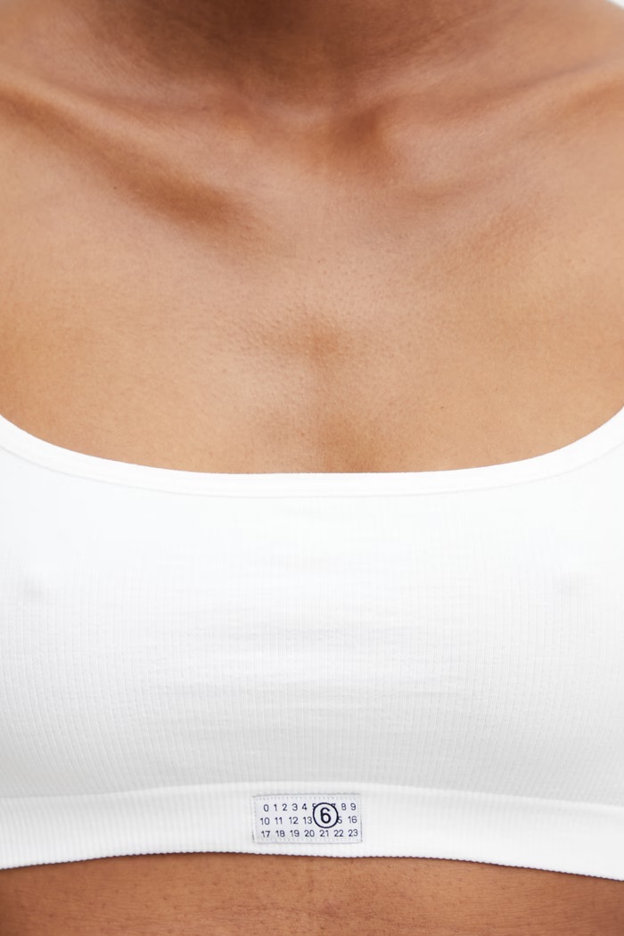 MM6 Maison Margiela Σουτιέν λευκό MKRK50010