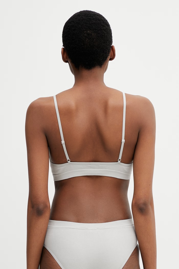 Ρούχα MM6 Maison Margiela σουτιέν MKR170010 γκρί
