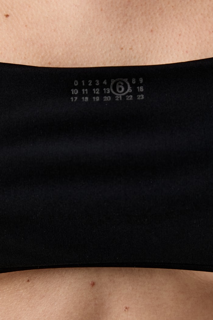 MM6 Maison Margiela strój kąpielowy dwuczęściowy damski czarny MXBSD0110