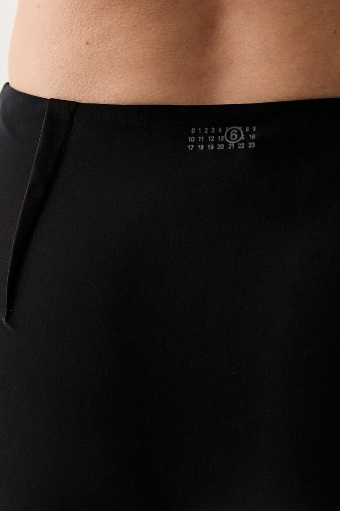 MM6 Maison Margiela strój kąpielowy dwuczęściowy damski MXBSD0110 czarny