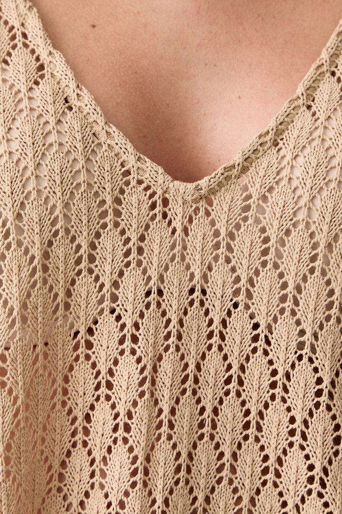 United Colors of Benetton plážový top dámský 3RYH5H008 béžová